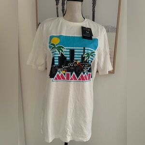 White Miami Graphic Tee